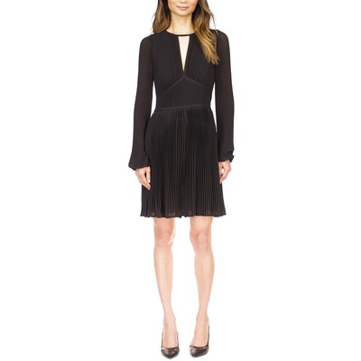 MICHAEL Michael Kors Женское мини-платье с вырезом лодочкой и складками на спине Petites BHFO 7993