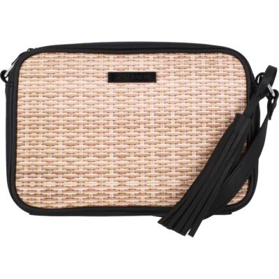 

Женская регулируемая сумка через плечо Tahari Newport розового цвета с кисточками, маленькая BHFO 1924, Newport