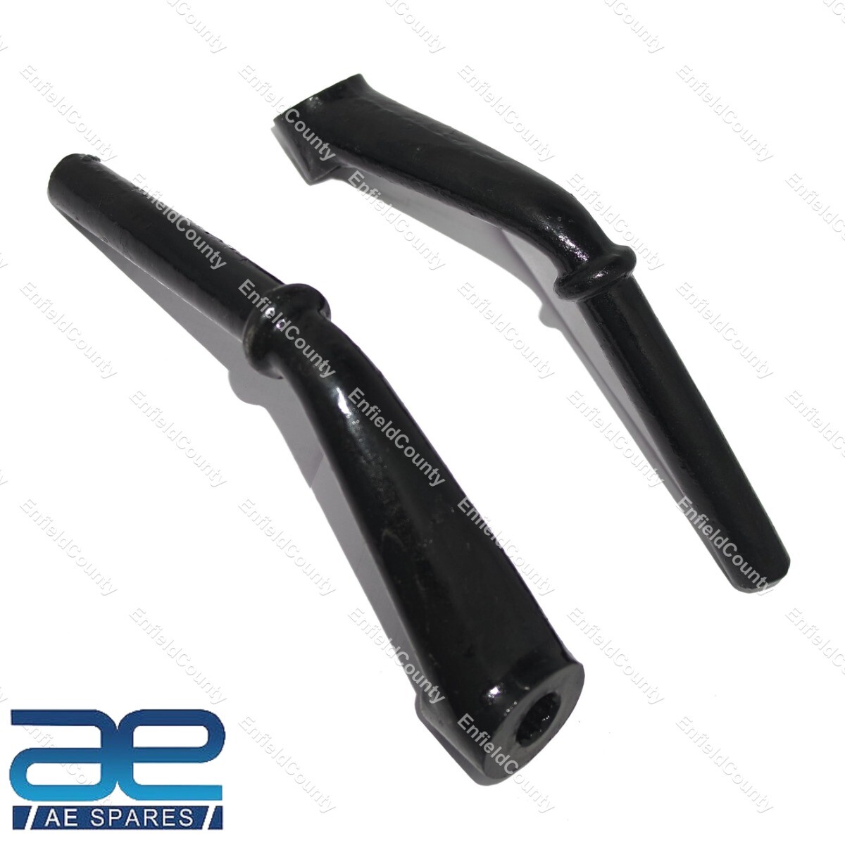 Pair Footrest Arm Kit LH & RH Steel Black For Royal Enfield G Model 