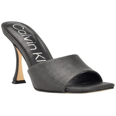 Calvin Klein / женские черные парусиновые туфли Bradon на каблуке 5,5 средний (B, M) BHFO 1661