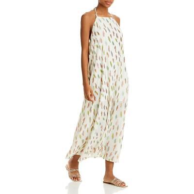 

PQ Swim Womens Chantel Metallic Halter Beachwear Cover-Up BHFO 7221, Celestial