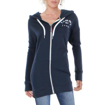 

Tommy Jeans Женская синяя удобная и уютная толстовка для отдыха с капюшоном  BHFO 9421, Sky captain