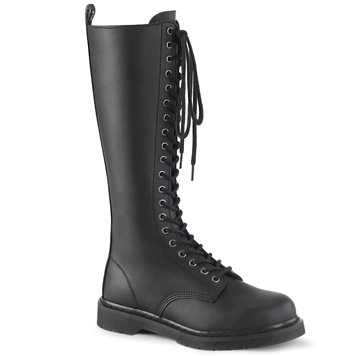 Black Knee High 20 Eyelet Lace Up Military Combat Grunge 90s