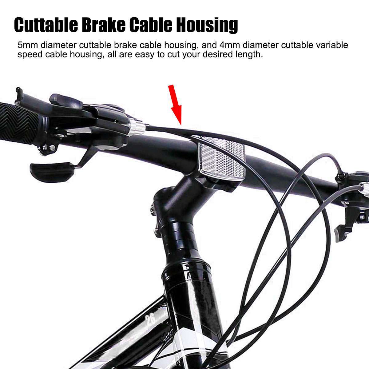 Universal Bicycle Braided Derailleur Shift Brake Cable Set Housing MTB Road Bike