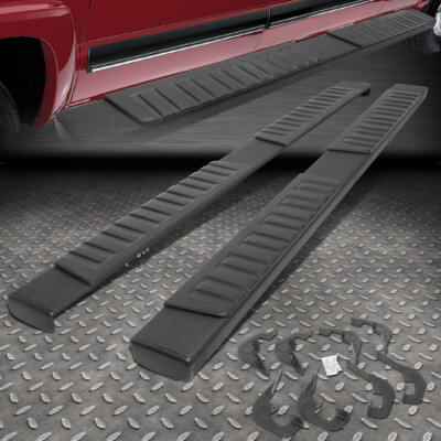 ДЛЯ 07-19 SILVERADO SIERRA CREW CAB ЧЕРНАЯ ПОДНОЖКА С 6 БОКОВЫМИ СТУПЕНЬКАМИ NERF BAR