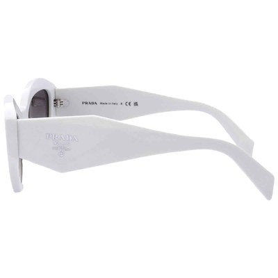 Pre-owned Prada Grey Gradient Cat Eye Ladies Sunglasses Pr 07ysf 142130 55 Pr 07ysf 142130 In Gray