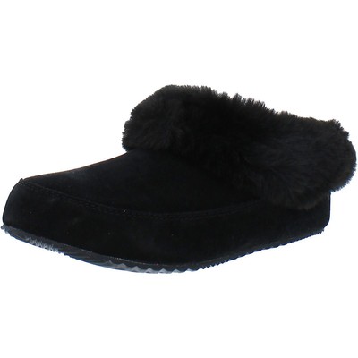 Sorel Womens Coffee Run Black Scuff Slippers Shoes 6 Medium (B,M) BHFO 8346