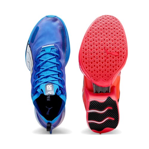 Pre-owned Puma Fastr Nitro Elite Running Blue Red Running Shoes 195336-08 Mens Size 7