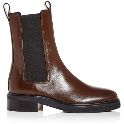 Pre-owned Aeyde Womens Jack Suede Pull On Casual Ankle Boots Shoes Bhfo 5387 In Moka