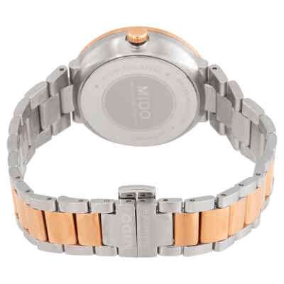 Pre-owned Mido Automatic Silver Dial Two-tone Ladies Watch M0142302203180