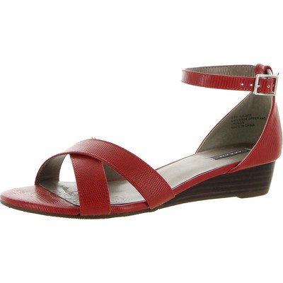 

Красные босоножки на каблуке Array Womens Brooklyn 9.5 Narrow (AA,N) BHFO 3556, Красный
