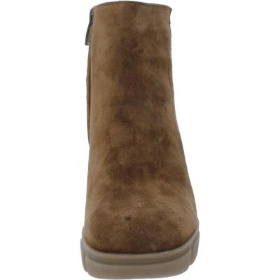 Pre-owned Paul Green Womens Samantha Suede Ankle Dressy Booties Shoes Bhfo 8887 In Toffee Soft Suede