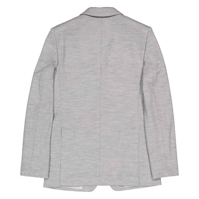 Pre-owned Burberry Grey Taupe Melange Technical Wool Jersey Blazer In Multicolor
