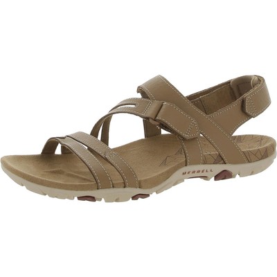 Женские босоножки Merrell из коричневой кожи на ремешках-ремешках 9 Medium (B,M) BHFO 3925