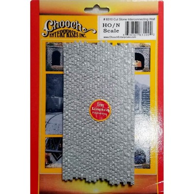 Chooch HO Scale Cut Stone Interconnecting Wall 8310