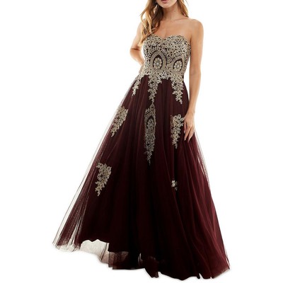 TLC Say Yes To The Prom Womens Purple Evening Dress Gown Juniors 7 BHFO 0875