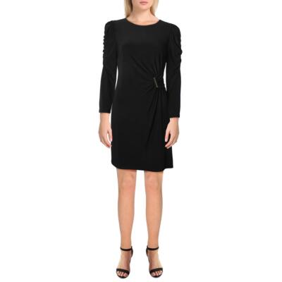 

Женское черное коктейльное и праздничное платье миди Tommy Hilfiger Petites  BHFO 1083, Черный