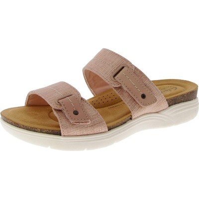 Clarks Womens April Dusk Pink Slide Sandals Shoes 6.5 Medium (B,M) BHFO 6301