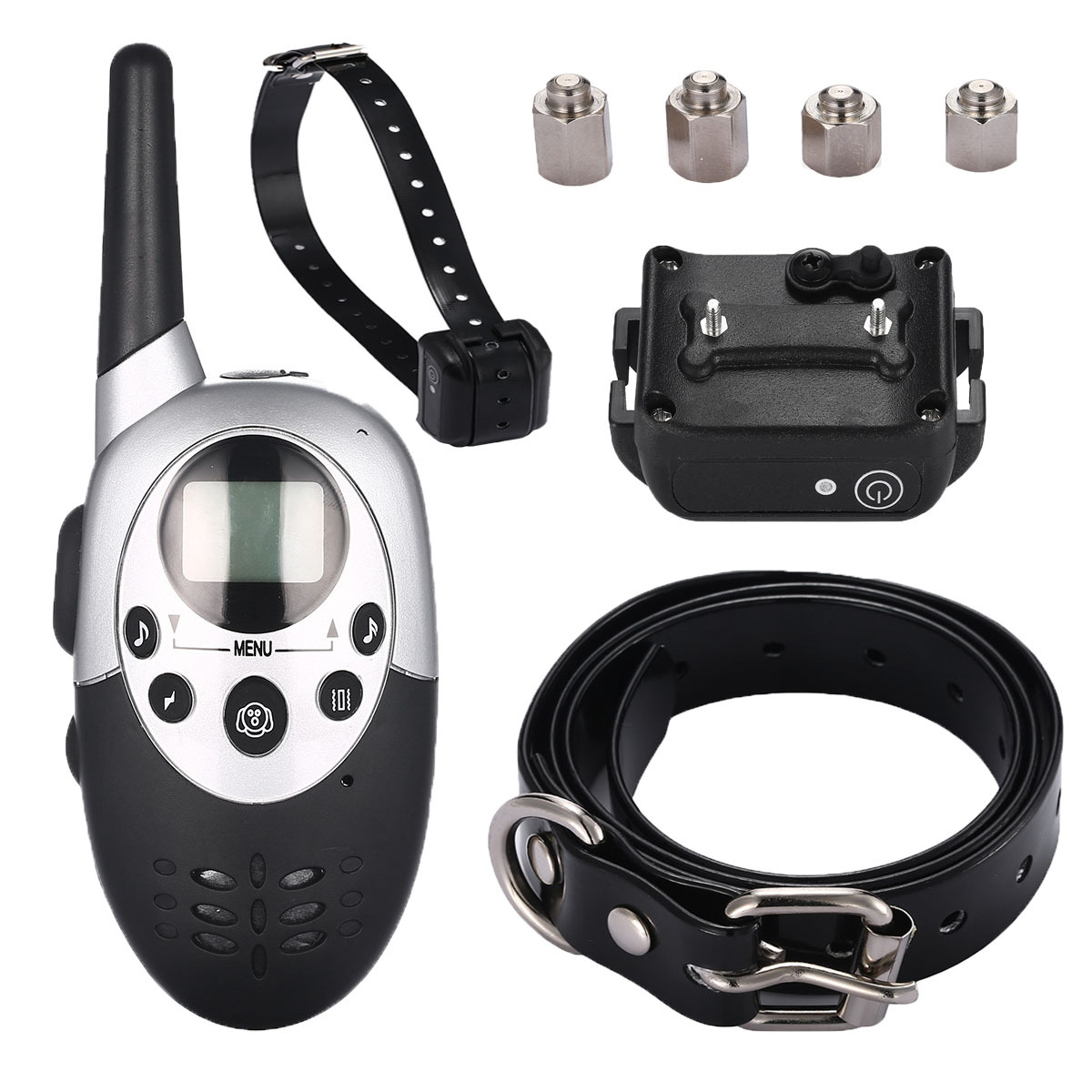 1000 Yard Waterproof Shock Vibra Remote Training Collar For Small Med Large Dog