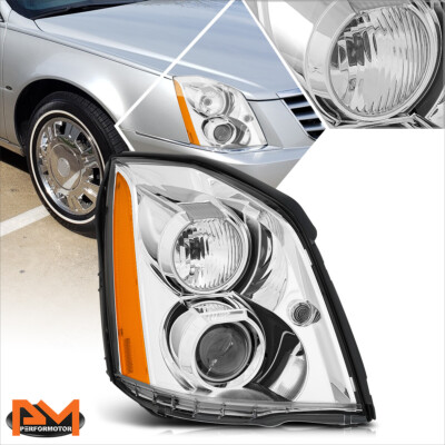 For 06-11 Cadillac DTS Factory Style Right Side HID Projector Headlight Chrome