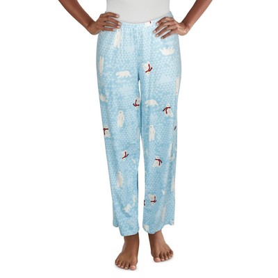 

Женские синие брюки для сна с рисунком Hue, домашняя одежда для сна  BHFO 0179, Ski patrol