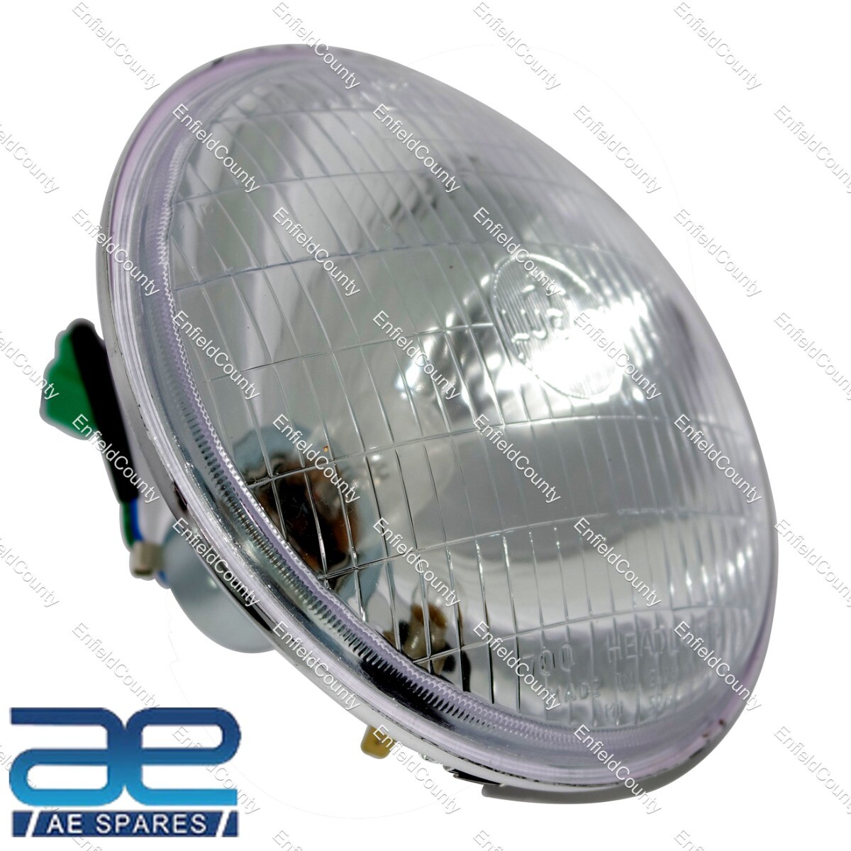7" Headlight Beam With Parking Bulb Holder Lucas For Norton BSA Royal Enfield Ariel Triumph