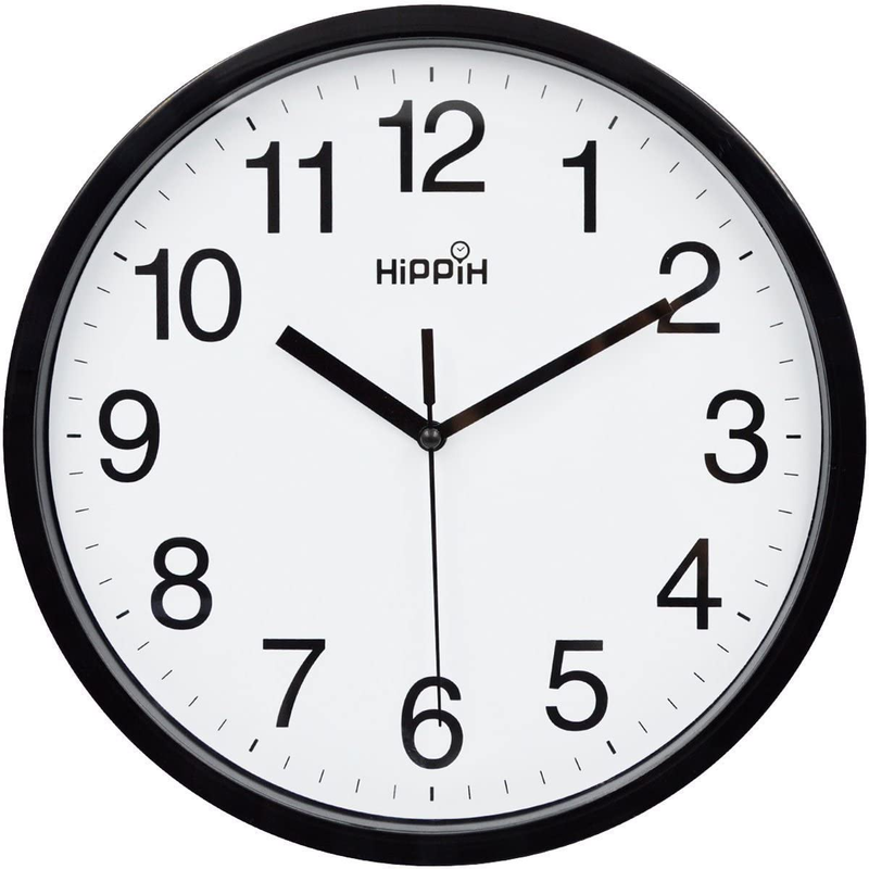 Large Wall Clock Silent Indoor Outdoor Battery Powered Analog Office Home School