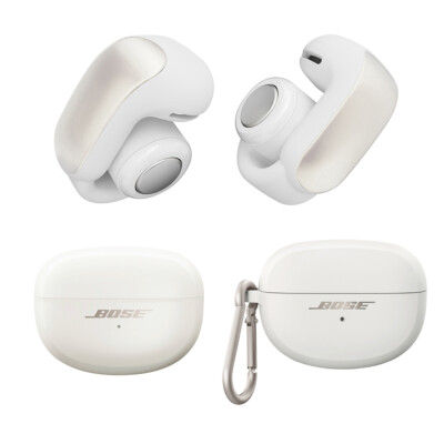 Bose Ultra Open Wireless Earbuds, Diamond 60th Edition, w/White Smoke Case Cover