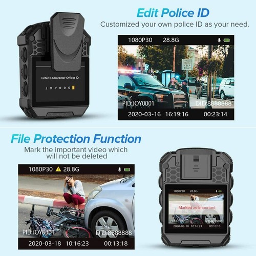 📸 BOBLOV HD 1296P Police Camcorder Body Camera with Audio vedio Recording 128GB