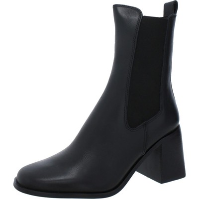 Steve Madden Womens Argent Black Chelsea Boots Shoes 8.5 Medium (B,M) BHFO 7555