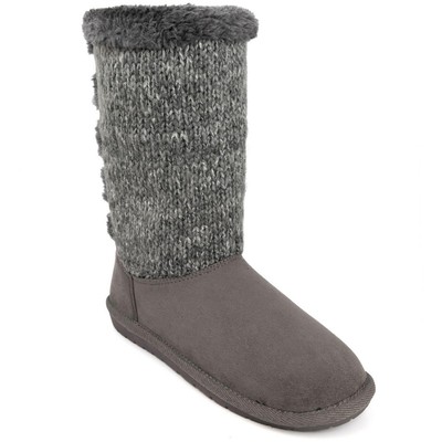 Зимние сапоги Sugar Womens Panthea Grey с искусственным мехом, размер 10, средний (B, M) BHFO 9241