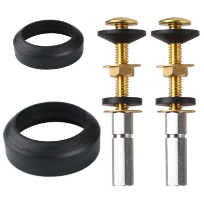 Toilet Tank to Bowl Bolt Gaskets Kits, Toilet Repair Replacement Kit inside T...