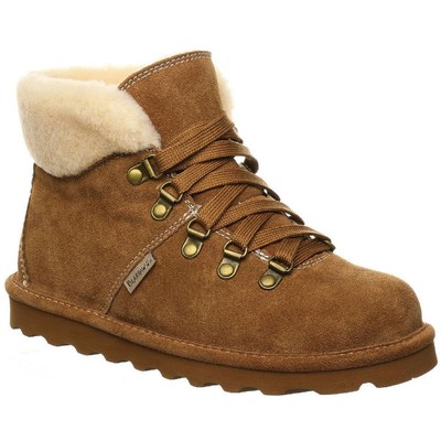 

Женские зимние замшевые ботильоны Bearpaw Marta Brown, размер 8, средний (B,M) BHFO 8964, Hickory ii