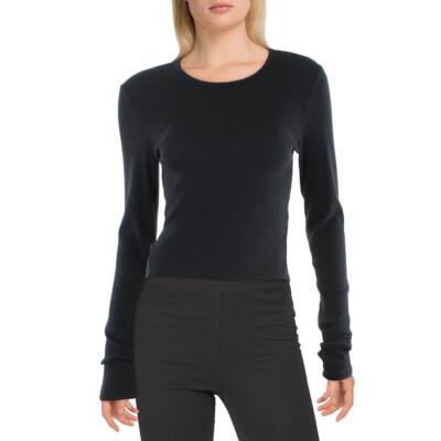 

Женская футболка в рубчик с круглым вырезом и длинными рукавами Rag - Bone BHFO 7479