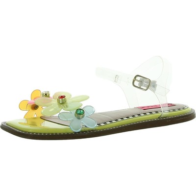

Betsey Johnson Girls Yellow Strap Strap 2 Medium (B,M) Little Kid BHFO 7860, Yellow multi