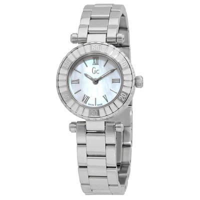 Pre-owned Guess Precious Quartz White Dial Ladies Watch Gcx70018l1s