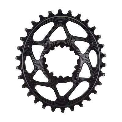 ABSOLUTE BLACK - Oval Boost148 Direct Mount Traction Chainring Black/3mm Offset,