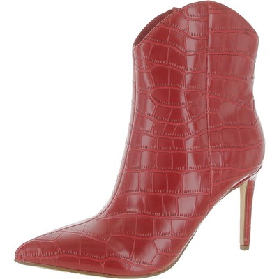 Marc Fisher Womens Revati 2 Red Ankle Boots Shoes 8 Medium (B,M) BHFO 8530