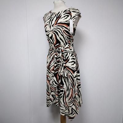 Animal print hanky hem cheap dress