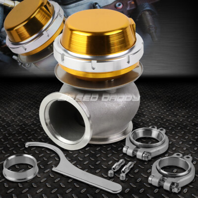 УНИВЕРСАЛЬНЫЙ ВНЕШНИЙ ТУРБОКОМПРЕССОР ДИАМЕТРОМ 40 ММ С V-ОБРАЗНЫМ КЛАПАНОМ НА 40 ФУНТОВ/кв. ДЮЙМ + ЗОЛОТИСТАЯ ПРУЖИНА