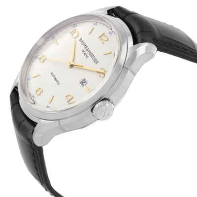 Pre-owned Baume Et Mercier Clifton White Dial Men's Watch M0a10365
