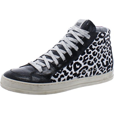 P448 Женские кожаные повседневные и модные кроссовки в смешанной технике BHFO 3947