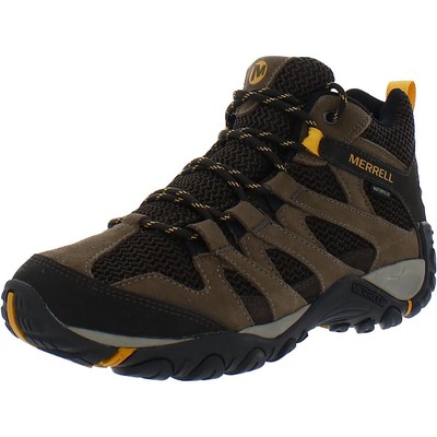 

Мужские кроссовки Merrell ALVERSTONE MID WP Зеленые кожаные походные туфли 8 Medium (D) BHFO 2521, Stone, ALVERSTONE MID WP