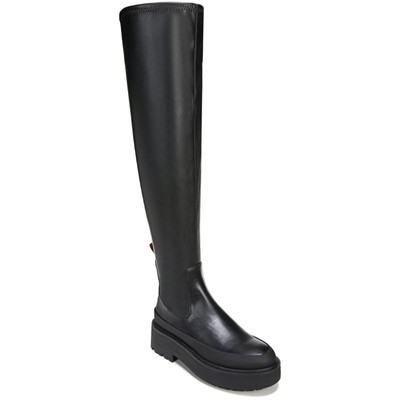 

Женские ботфорты выше колена Franco Sarto Janna 9 Medium (B,M) BHFO 5848, Black synthetic