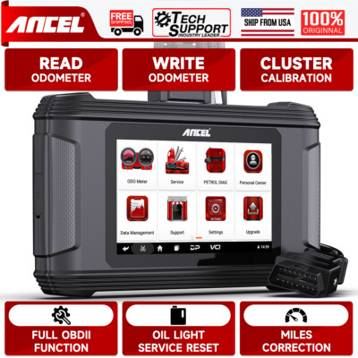 ANCEL DM500 Mileage Adjustment Odometer Correction Car OBD2 Scanner Oil Reset