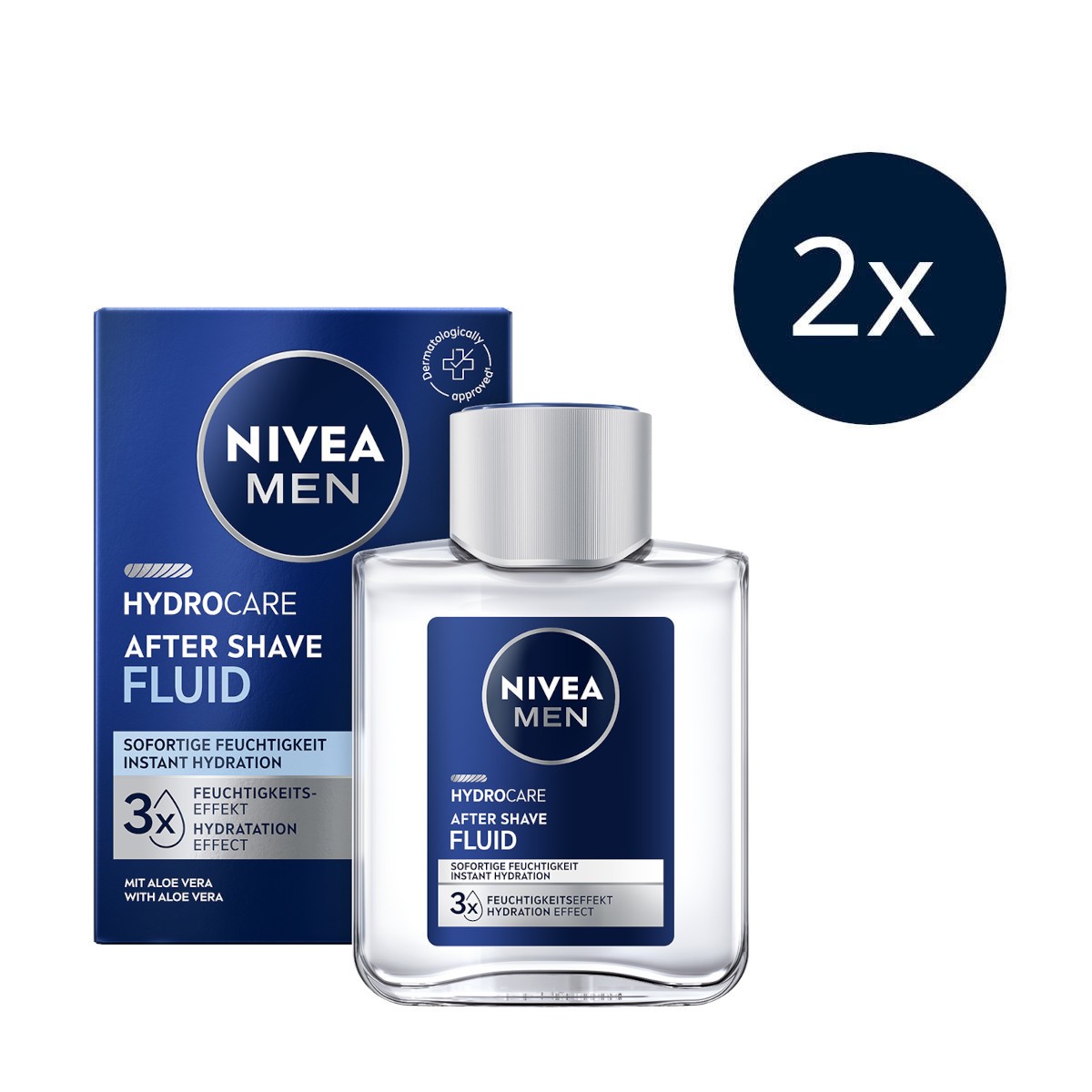 NIVEA MEN Protect & Care After Shave Fluid 2 x 100ml - Bild 1 von 5