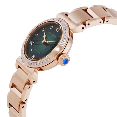 Pre-owned Citizen Eco-drive L Mae Diamond Ladies Watch Em1123-62x