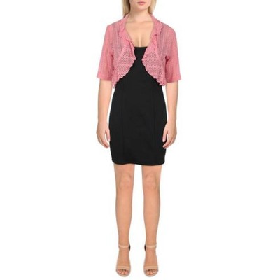 

Connected Apparel Женский вязаный кружевной открытый кардиган-свитер Plus BHFO 2040, Salmon