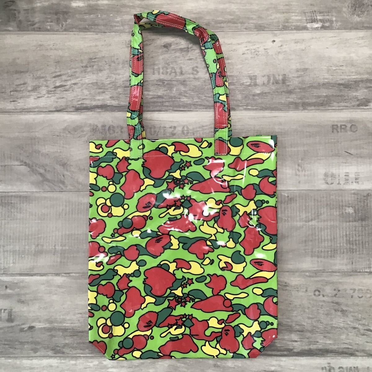BAPE psyche camo vinyl tote bag a bathing ape vintage NIGO
