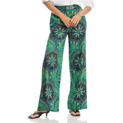 Женские широкие брюки с высокой посадкой и принтом Jade Paisley от Kobi Halperin BHFO 8985